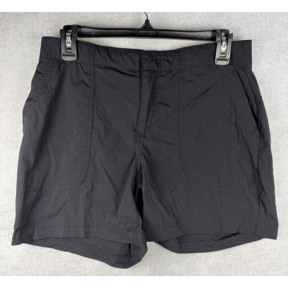 Eddie Bauer Women's 5” Inseam Lightweight Hiker Short Black Size 6 Elastic Waist